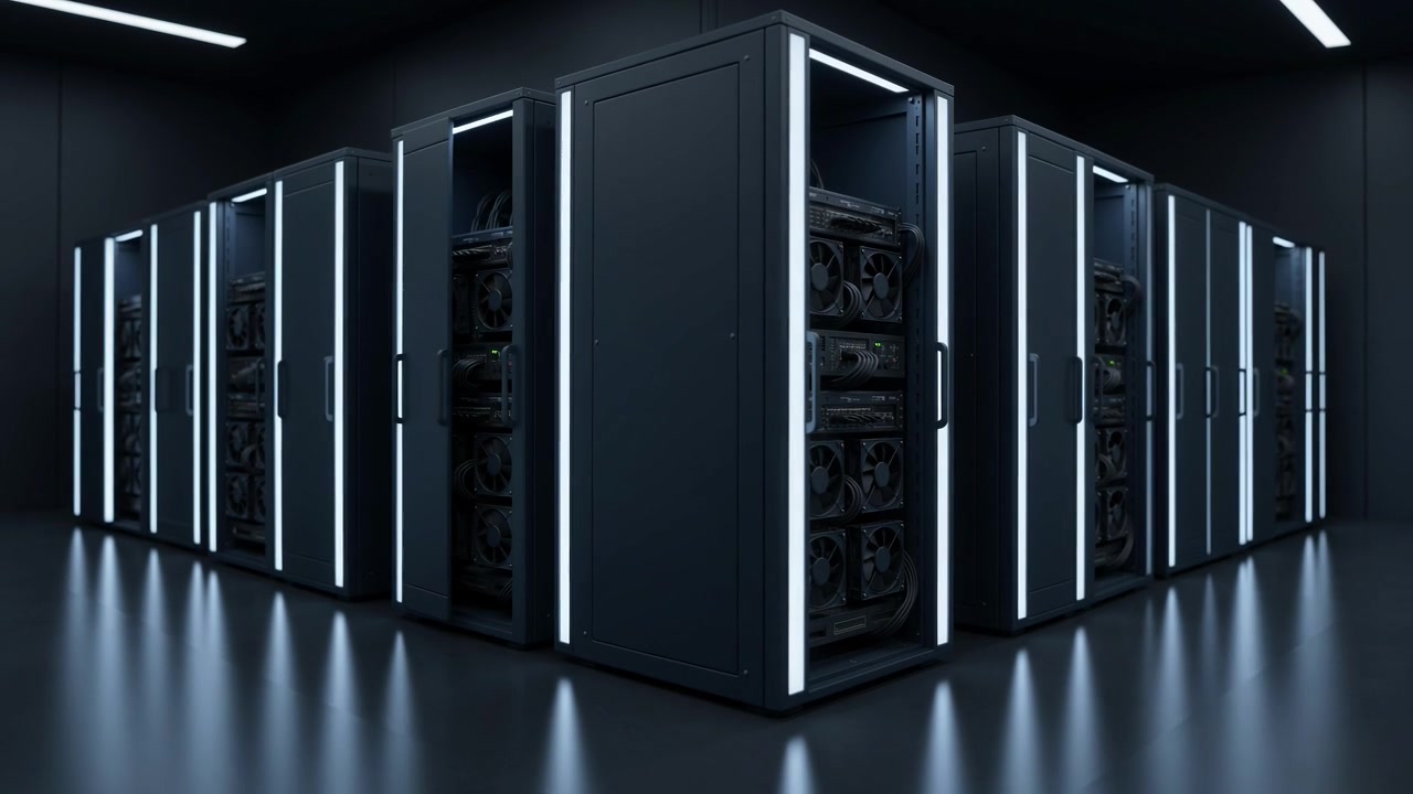 AI concept image of compact micro datacenter architecture