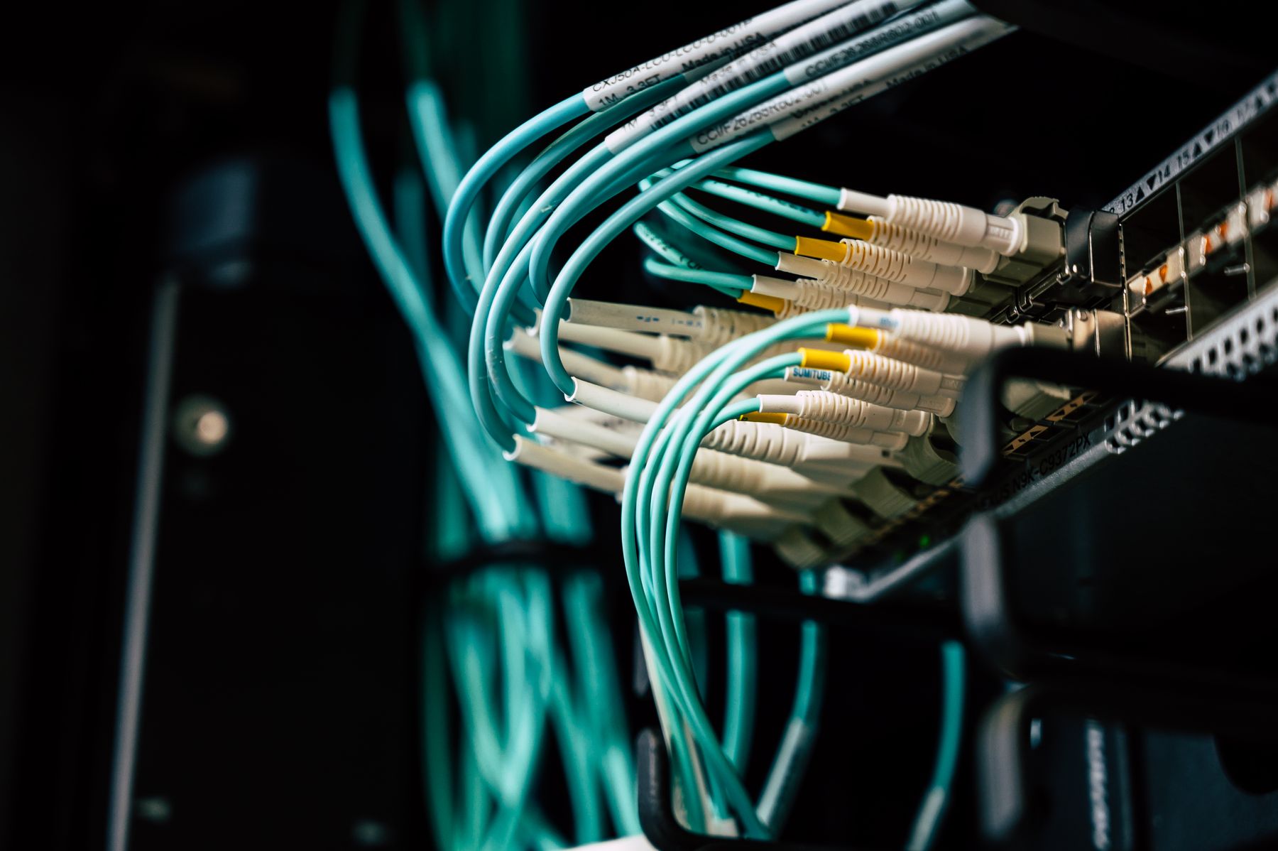 Royalty free image of network infrastructure and server environment